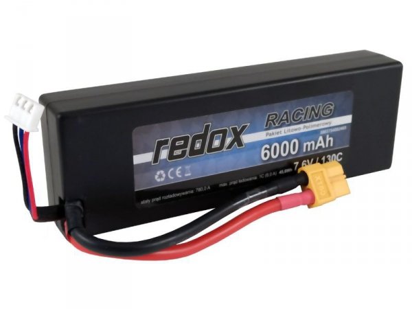 Redox HV 6000 mAh 7,6V 130C XT-60 Racing Hardcase - pakiet LiPo - Redox