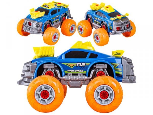 Sportowy, Terenowy Samochód do rozkręcania i skręcania 3w1 TUNING + Wkrętarka, Monster Truck