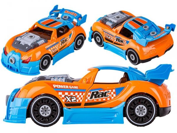 Sportowy, Terenowy Samochód do rozkręcania i skręcania 3w1 TUNING + Wkrętarka, Monster Truck