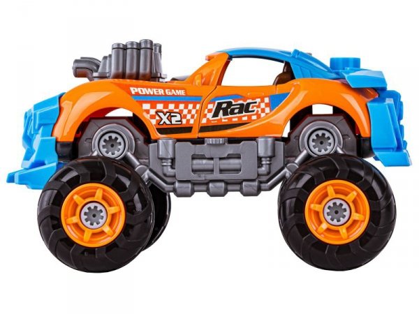 Sportowy, Terenowy Samochód do rozkręcania i skręcania 3w1 TUNING + Wkrętarka, Monster Truck