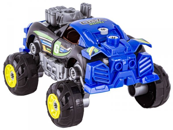 Sportowy, Terenowy Samochód do rozkręcania i skręcania 3w1 TUNING + Wkrętarka, Monster Truck
