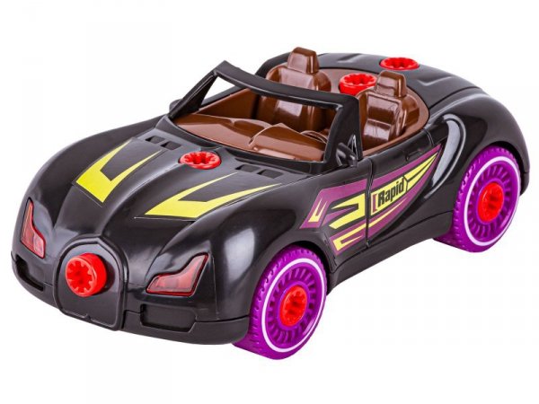 Sportowy Samochód do rozkręcania i skręcania 2w1 TUNING + Wkrętarka