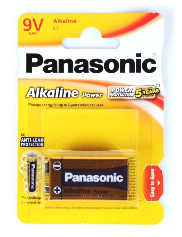 Bateria Alkaliczna Panasonic 9V 6LR61 - Blister 1 Szt - Panasonic