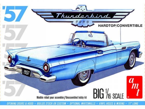 Model Plastikowy - Samochód 1:16 1957 Ford Thunderbird 2T - AMT