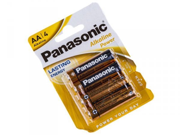 Bateria Alkaliczna Panasonic 1,5V LR6 AA - Blister 4 Sztuki - Panasonic