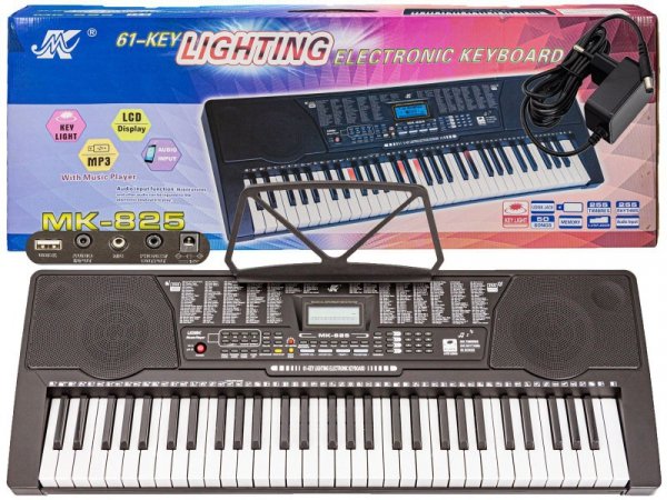 Keyboard MK-825 - organy Z Funkcją Nauki Gry Przecena 4 - Meike