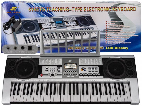 Keyboard MK-922 - duży wyświetlacz LCD, 61 klawiszy Przecena 1 - Meike