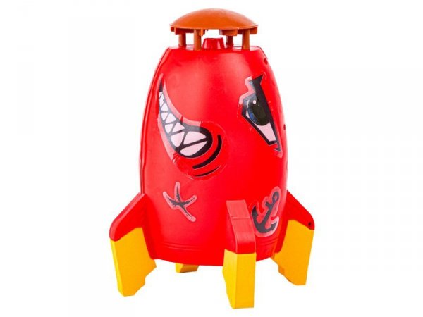 RAKIETA WODNA Wyrzutnia rakiety wodnej, Water Rocket, Zraszacz, CZERWONY REKIN Przecena 1