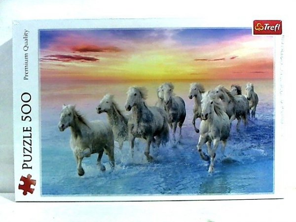 TREFL PUZZLE 500 Białe konie w galopie 37289