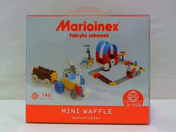 MARIOINEX Klocki wafle mini 140szt konstr-chłop 02820