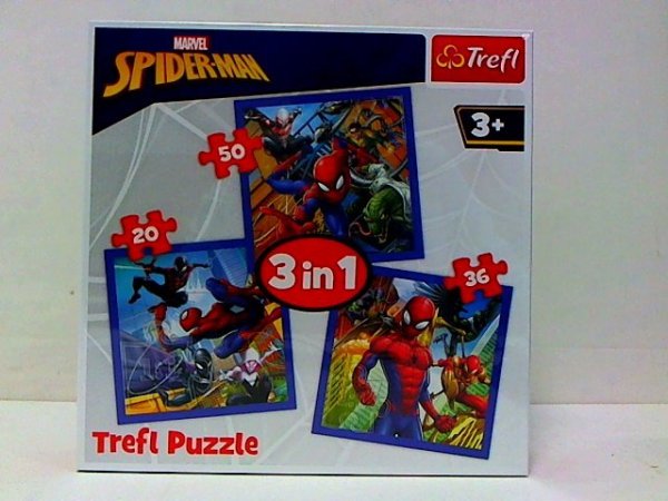 TREFL PUZZLE 3w1 Pajęcza siła /Spiderman 34841