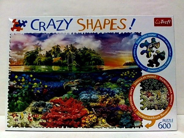 TREFL PUZZLE 600 Crazy Shapes Tropikalna wyspa 11113