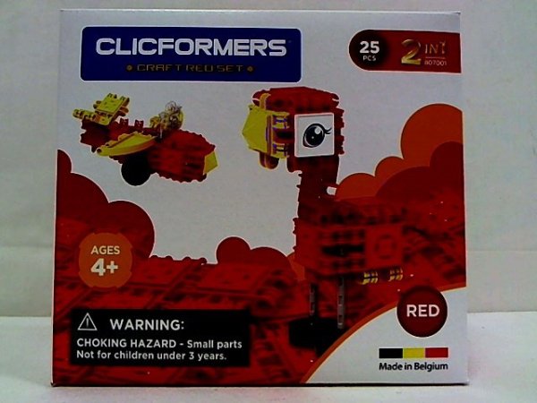 CLICFORMERS - KLOCKI CLICS Clicformers Craft set red 25el 35650