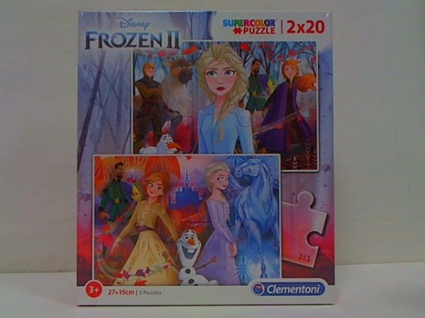 CLEMENTONI CLE puzzle 2x20 SuperKolor Frozen2 24759
