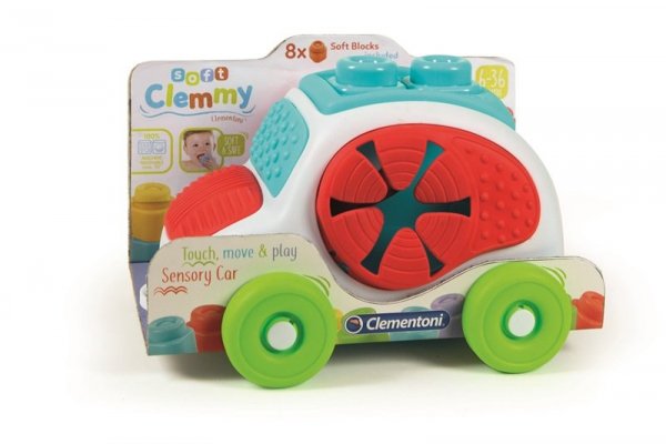 CLEMENTONI - ZABAWKI CLE BABY Clemmy autko z klockami 17315