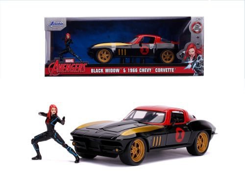 SIMBA JADA Black Widow 1966 Chevy Corvette 322-5014