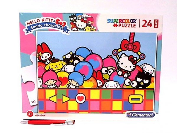 CLEMENTONI !!! CLE puzzle 24 maxi SuperKolor HelloKitty 24202