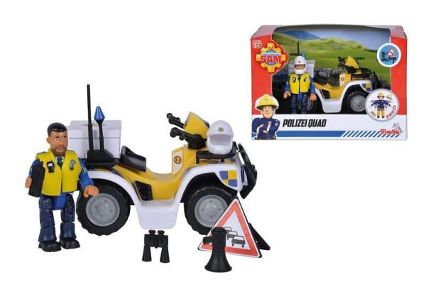 SIMBA Strażak Sam quad policyjny z figurką 925-1093