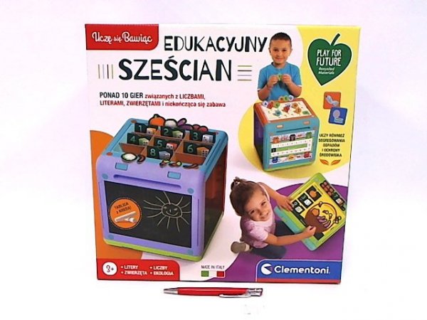 CLEMENTONI - ZABAWKI CLE Uczę się bawiąc Edukacyjny sześcian 50695