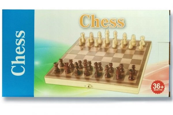 WK-ZABAWKI Warcaby drewniane 29x29 JYWK389 14386