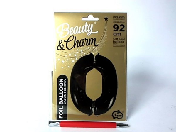 GODAN Balon foliowy B_C Cyfra0 czar 92cm FG-C85CZ0 42952