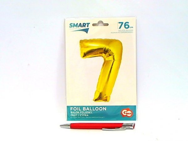 GODAN Balon foliowy Smart Cyfra7 złota76cm CH-SZL7 45571
