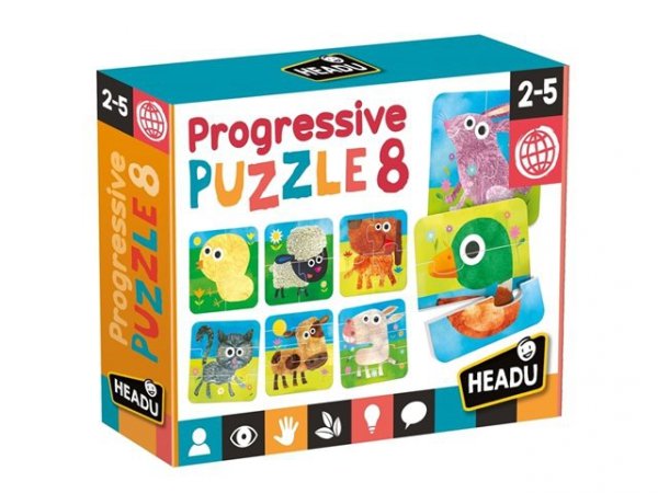 HEADU HEADU Puzzle progresywne wiek 2-5 23936