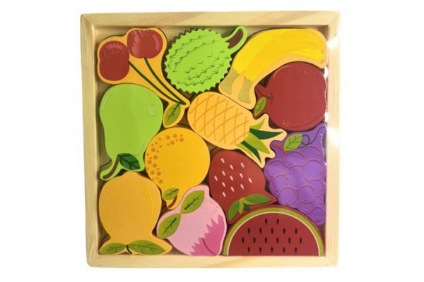 MZ-IMPORT Puzzle drewniane owoce/warzywa 221 06805