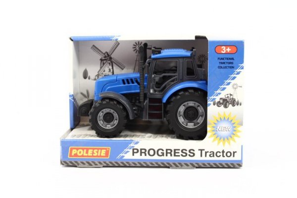 POLESIE Traktor Progress inerc.niebieski pudełko 91215