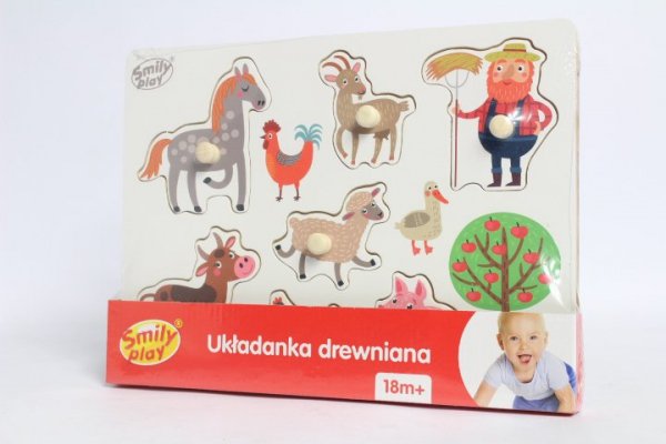 ANEK - SMILY PLAY Układanka drewn.Farma SmilyPla SPW83803 38034