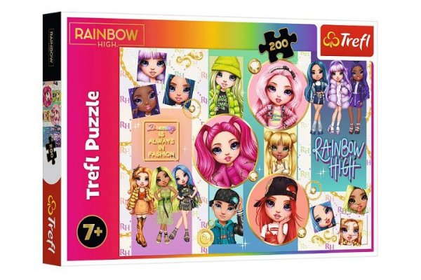 TREFL PUZZLE 200 Przyjaźń Rainbow High 13289
