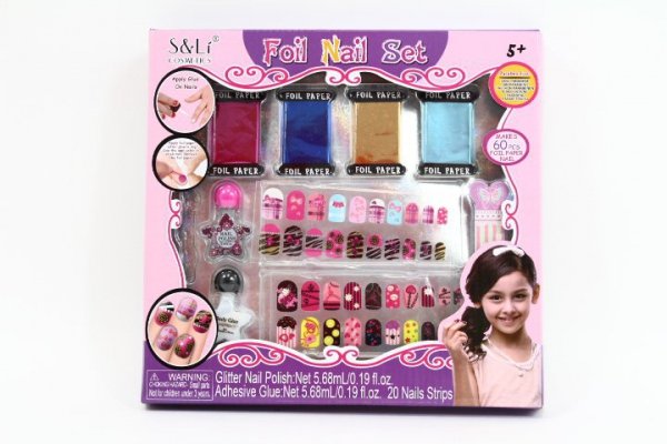 MZ-IMPORT Zestaw do paznokci - naklejki S22611 08861