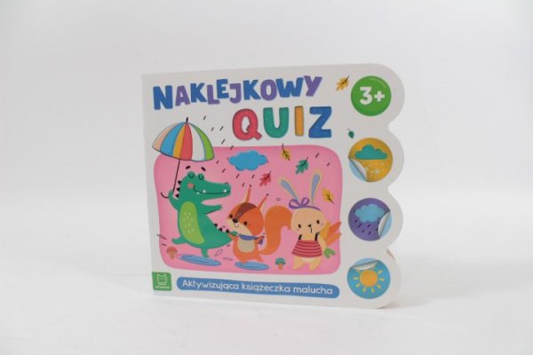 AKSJOMAT Naklejkowy quiz 3+ Aktyw.książeczka malucha 30843