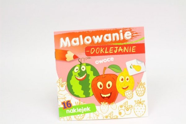 SKRZAT-WYDAWNICTWO Malowanie-doklejanie Owoce 71115 