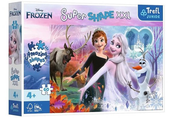 TREFL PUZZLE 60 XXL Tańczące siostry/Disney Frozen 50010