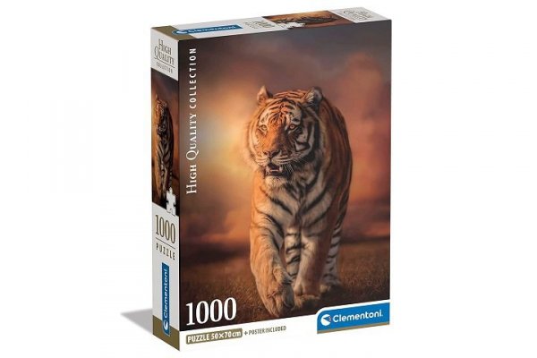CLEMENTONI - PUZZLE CLE puzzle 1000 Compact Tiger 39773