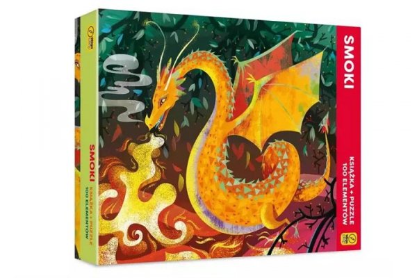 FOKSAL Książka i puzzle Smoki 100el 98664
