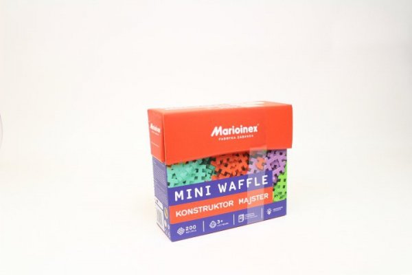 MARIOINEX Klocki waffle mini Kons.200el Majster 04268
