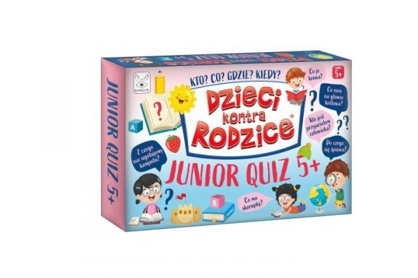 KANGUR - GRY Dzieci kontra rodzice gra Junior quiz 5+ 75543