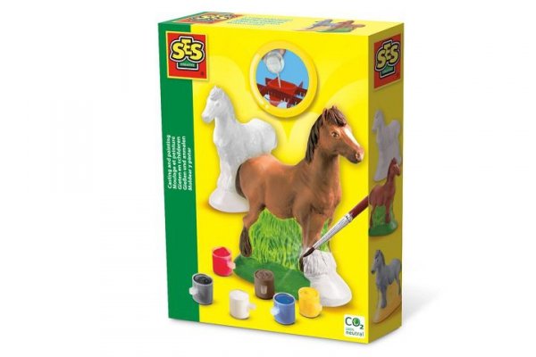 SES CREATIVE SES Odlewy gipsowe z farbami Konik 01211 12113