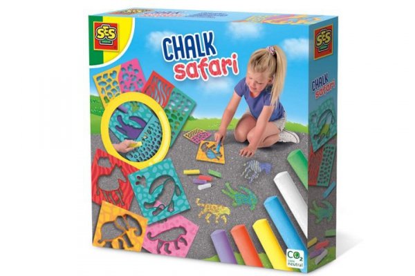 SES CREATIVE SES Kreda chodnikowa+szablony Safari 02204 22044