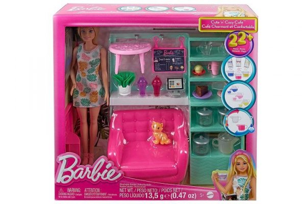 MATTEL Barbie lalka zestaw Relaks w kafejce HKT94 /3