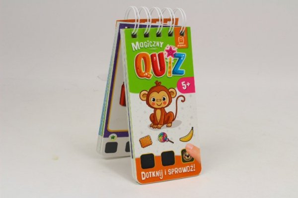 AKSJOMAT Magiczny quiz z małpką Dotknij i sprawdź 5+ 37347
