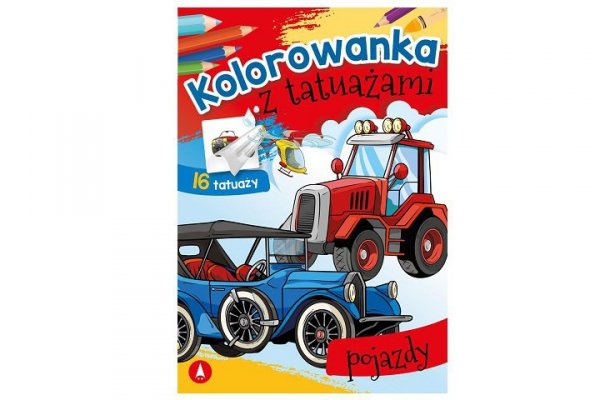 SKRZAT-WYDAWNICTWO Kolorow.z tatuaż.Pojazdy 74178 