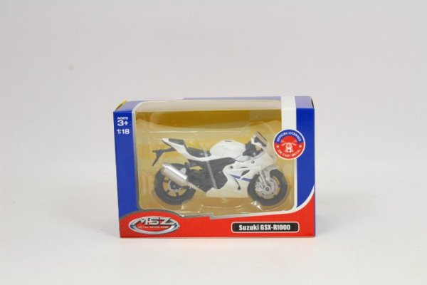 DAFFI Model MSZ 1:18 Suzuki GSX-R1000 biały 33167