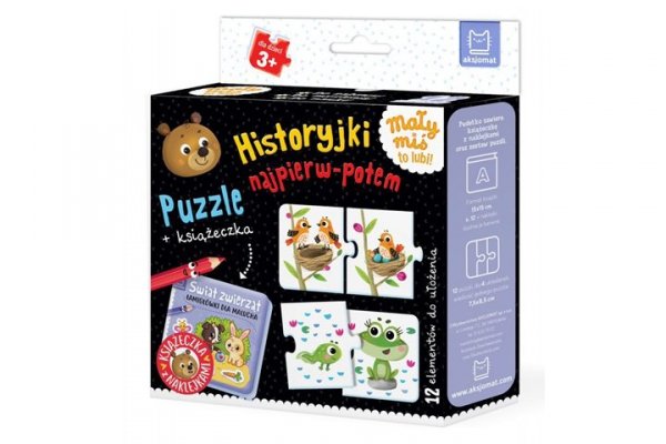 AKSJOMAT Historyjki najpierw-potem Puzzle+książeczka 34742