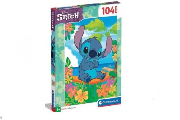 CLEMENTONI CLE puzzle 104 SuperKolor Disney Stitch2 27572