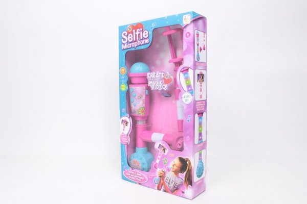 MZ-IMPORT Mikrofon ze statywem d/sefie św/dźw HD-7760 12691