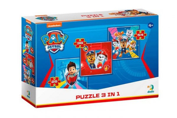 DODO - PUZZLE/GRY MAKSIK Puzzle 3w1 Paw Patrol DOB5697 05697