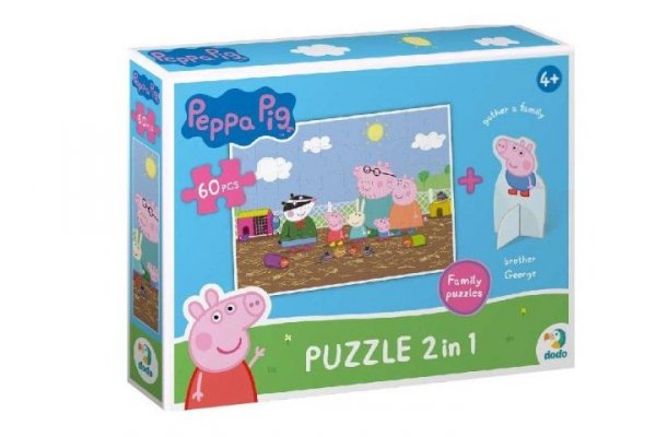 DODO - PUZZLE/GRY MAKSIK Puzzle 60el Peppa Pig z figurk.DOB5765 05765